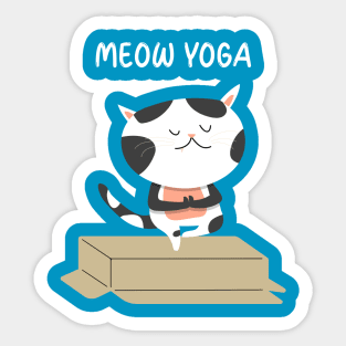 MEOW YOGA CAT Sticker